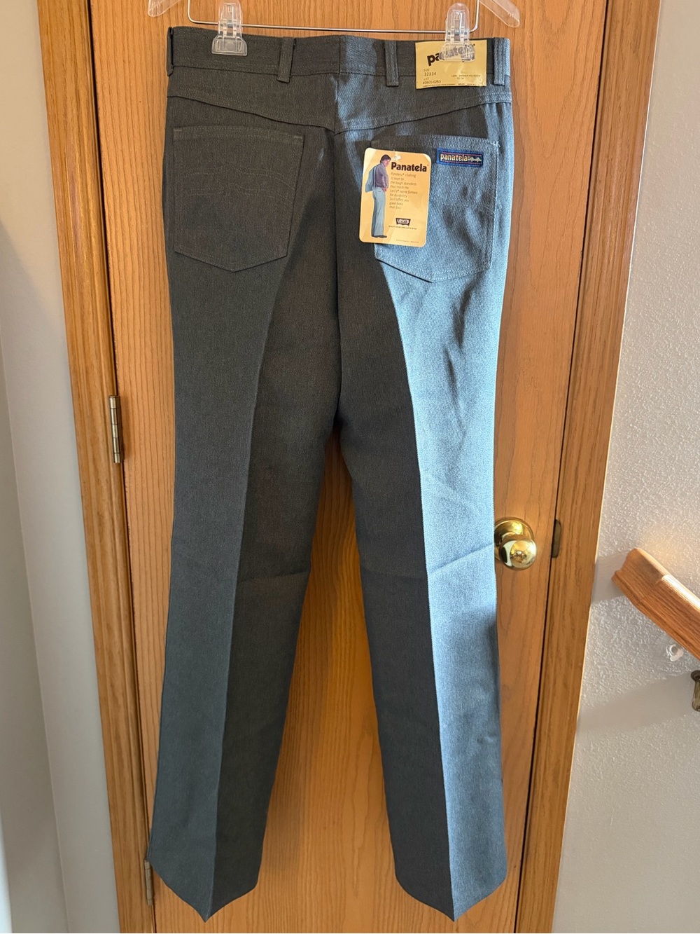 NWT *Rare* 1970s Vintage Levi’s Panatela Dacron Grey Trouser Pants Man’s 32x3